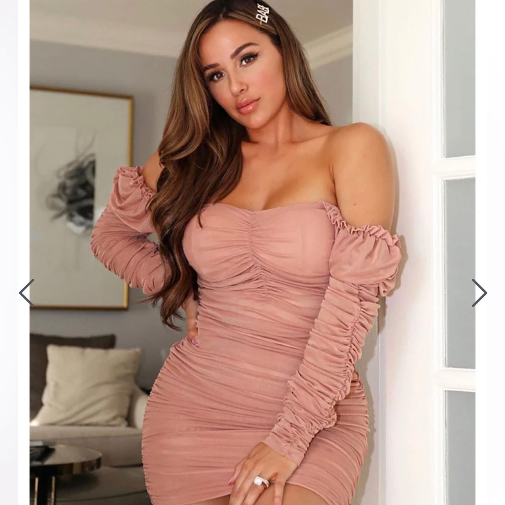 RUCHED MINI - NUDE
